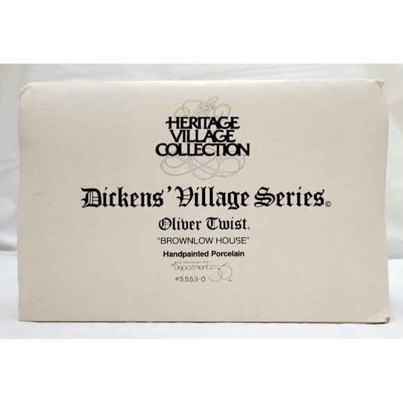 VTG Dept 56 Dickens' Village Series Oliver Twist BROWNLOW HOUSE #55530 Retired - Picture 12 of 13